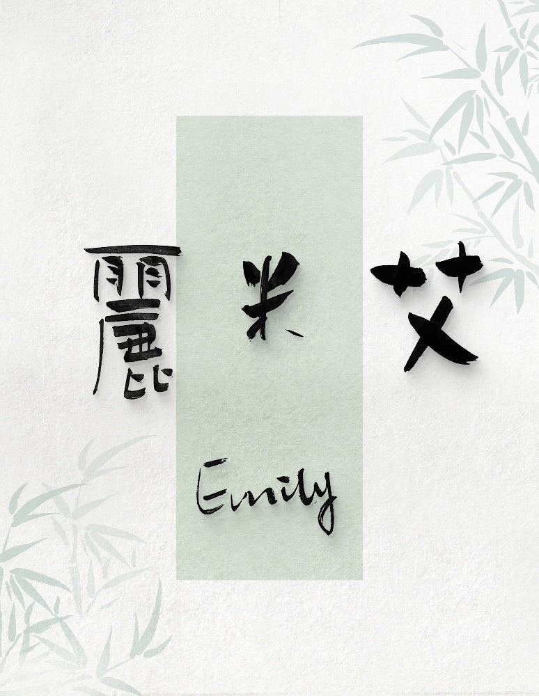 Emily · Hanzi Calligraphy Name Art (5 Styles, Digital Edition)