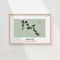 Abigail Kanji Calligraphy Print | Abigail in Chinese Characters | Personalized Name Gift, Asian Brush Ink Art, Digital Download PNG