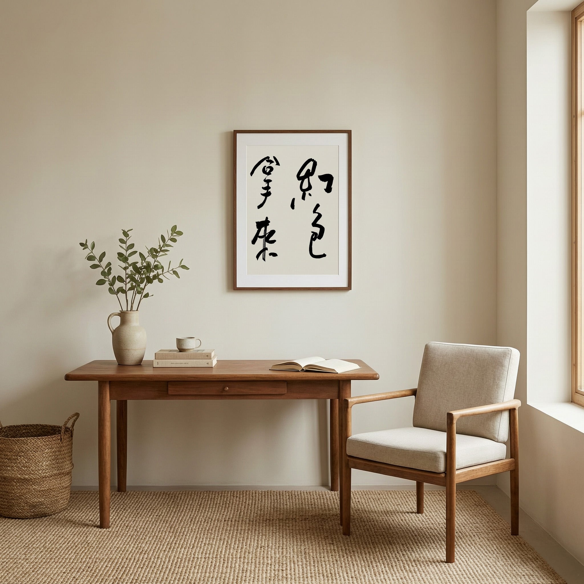 Red Envelope Please Kanji Calligraphy Print | Hongbao Nalae in Chinese Characters | Lunar New Year Wall Art, Asian Brush Ink Art, Digital Download PNG