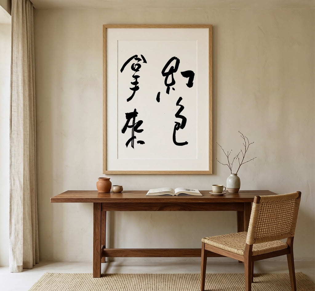 Red Envelope Please Kanji Calligraphy Print | Hongbao Nalae in Chinese Characters | Lunar New Year Wall Art, Asian Brush Ink Art, Digital Download PNG
